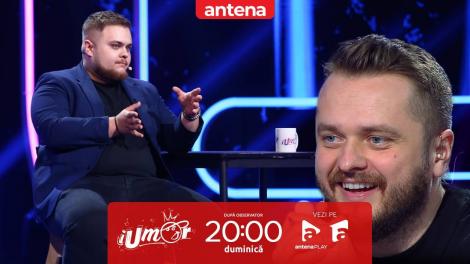 iUmor sezonul 14, 23 aprilie 2023. Costin Lazăr a făcut glume despre kilogramele sale: ”Start în Campania Salvează un gras!”