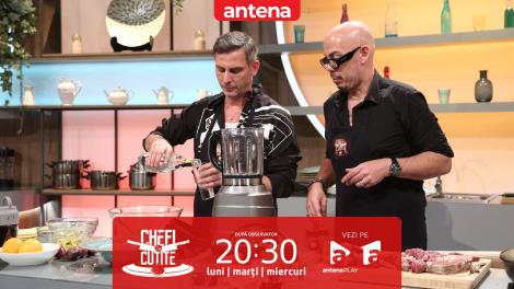 Chefi la cuțite | Sezonul 11, 24 aprilie 2023. Ovidiu Buta și Joaquin Bonilla fac spectacol în bucătărie: E o surpriză pentru Scărlătescu!