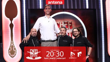Chefi la cuțite | Sezonul 11, 26 aprilie 2023. Sultan Kösen, cel mai înalt om din lume, preparat inedit pentru chefi