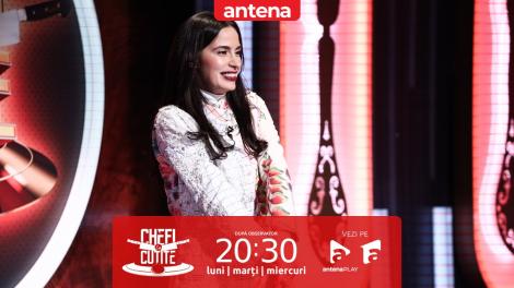 Chefi la cuțite | Sezonul 11, 2 mai 2023. Luna Morgaciova i-a impresionat pe chefi cu vestimentația sa: E îmbrăcată cu două fețe de masă!