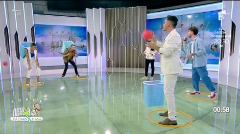 Super Neatza, 8 mai 2023. Provocarea "Nimerește coșul de rufe". Cine a câștigat