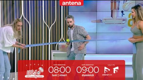 Super Neatza, 14 mai 2023. Jocul ”Bowling cu elasticul”. Cine a câștigat