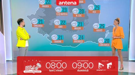 Super Neatza, 16 mai 2023. Prognoza meteo cu Ramona Olaru: Maximele termice vor atinge 27-28 de grade