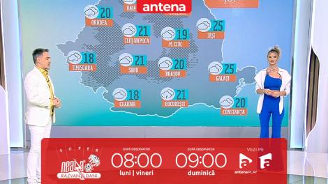 Super Neatza, 18 mai 2023. Prognoza meteo cu Ramona Olaru: Vreme închisă cu ploi slabe