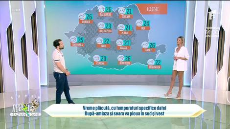 Super Neatza, 22 mai 2023. Prognoza meteo cu Ramona Olaru: Vreme plăcută, cu temperaturi specifice perioadei