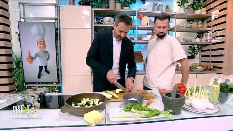 Super Neatza, 22 mai 2023. Reţeta lui Nicolai Tand: somon cu zucchini și brânză feta