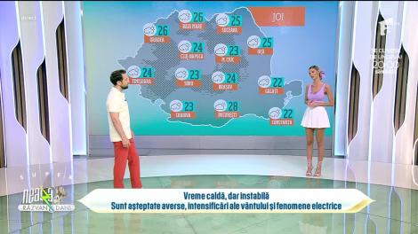 Super Neatza, 25 mai 2023. Prognoza meteo cu Ramona Olaru: Sunt așteptate averse și intensificări ale vântului