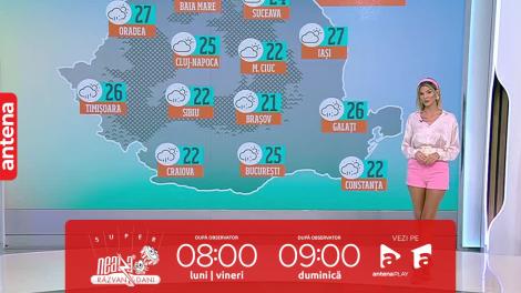 Super Neatza, 29 mai 2023. Prognoza meteo cu Ramona Olaru: Unde sunt anunțate precipitații