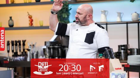 Chefi la cuțite | Sezonul 11, 31 mai 2023. Au ieșit scântei între Scărlătescu și Dumitrescu în bucătărie. Ce replici acide și-au aruncat cei doi