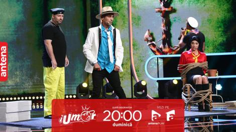 iUmor sezonul 14, 4 iunie 2023. Regia unei scenete! Soții Sanfira și Țăcăneală, actorii, conduși de Romanticul X, regizorul