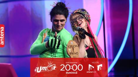 iUmor sezonul 14, 4 iunie 2023. Pipino de România și Karena au un invitat care să îi ajute stilistic: Iulia Albu!