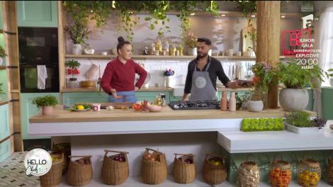 Hello Chef sezonul 5, 4 iunie 2023. Roxana Blenche şi Jador au pregătit file de păstrăv în făină de mălai