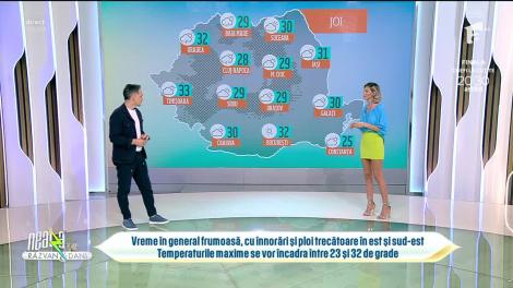Super Neatza, 20 iunie 2023. Vremea cu Ramona Olaru: Maximele vor fi între 23 și 32 de grade Celsius