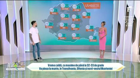 Super Neatza, 22 iunie 2023. Vremea cu Ramona Olaru: Maximele vor fi de până la 33 de grade