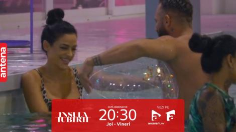 Insula Iubirii Sezonul 7, 29 iunie 2023. Ema și Romeo, tachinări subtile în piscină de față cu toată lumea