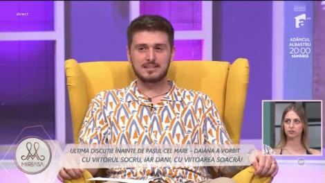 Mireasa sezonul 7, 5 iulie 2023. Ultima discuție cu membrii familiei înainte de marele pas - Dani și Diana!