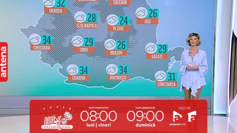 Super Neatza, 11 iulie 2023. Prognoza meteo cu Ramona Olaru: Vremea se anunță deosebit de caldă