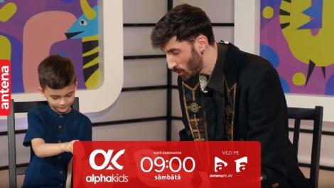 Alpha Kids | Sezonul 3, 15 iulie 2023.  Cele mai tari trucuri de magie pentru copii de la iluzionistul Antonio