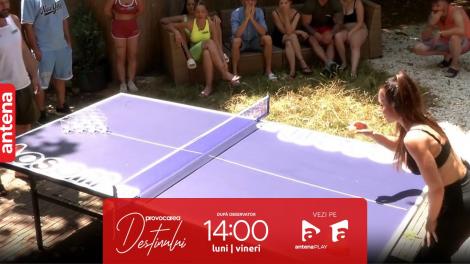 Provocarea destinului, 20 iulie 2023. Joc inedit cu mingi de ping-pong. Cine a câștigat
