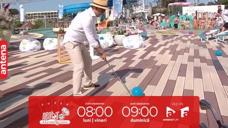 Super Neatza, 24 iulie 2023. Provocarea "Golf pe apă"! Ce echipă a câștigat