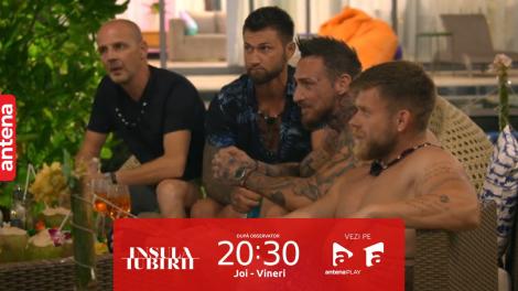 Insula Iubirii Sezonul 7, 27 iulie 2023. Radu Vâlcan, vizită surpriză la vila băieților. Care este motivul pentru care a întrerupt petrecerea