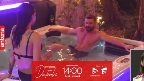 Provocarea destinului, 8 august 2023. Bote și Alys s-au relaxat la jacuzzi în calitate de cuplu!
