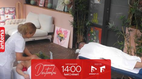 Provocarea destinului, 10 august 2023. Iza și Ciprian, moment de relaxare la masaj