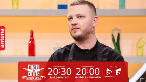 Chefi la cuțite | Sezonul 12, 3 septembrie 2023. George Găină, bucătarul care i-a gătit lui Leonardo DiCaprio: Am uitat de sos!