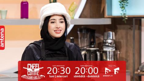 Chefi la cuțite | Sezonul 12, 3 septembrie 2023. Yasmin Moga, stresată în fața chefilor: E război. Toată familia mea este aici