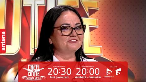 Chefi la cuțite | Sezonul 12, 5 septembrie 2023. Mărioara Manea i-a șocat pe chefi cu aroma puternică a preparatului: E peste tot, are și cercei în formă de usturoi!