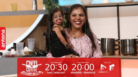 Chefi la cuțite | Sezonul 12, 6 septembrie 2023. Jyoti Amge, cea mai scundă femeie din lume, în platoul emisiunii! Chefii au rămas cu gura căscată