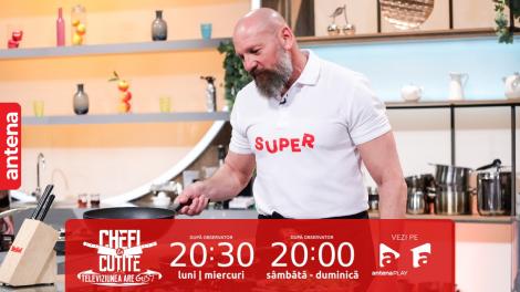 Chefi la cuțite | Sezonul 12, 9 septembrie 2023. Fostul fotbalist Bogdan Stelea, în bucătărie pentru prima oară: Nu m-a văzut nimeni gătind!