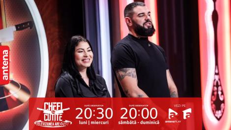 Chefi la cuțite | Sezonul 12, 10 septembrie 2023. Remus Iosub și Denisa Drăgan, "mâncare de bombardieri": Ne-am cunoscut la lăutari!