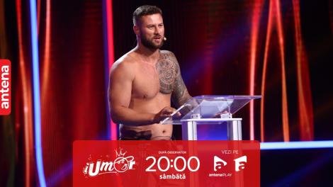 iUmor sezonul 15, 16 septembrie 2023. Tomiță, ispita de la Insula Iubirii, roast de excepție: Nu prea termin, doar stric relații!