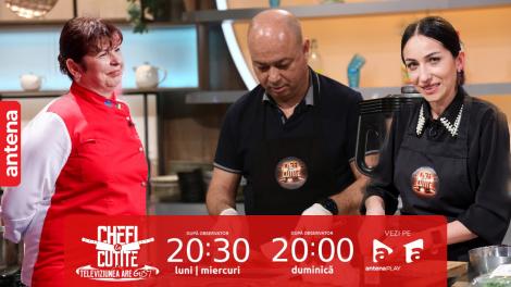 Chefi la cuțite | Sezonul 12, 18 septembrie 2023. Trei concurenți cu câte trei cuțite de fiecare! Ce rețete au pregătit