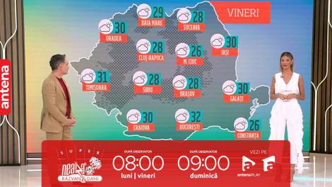 Super Neatza, 22 septembrie 2023. Prognoza meteo cu Ramona Olaru: Soare și temperaturi de vară