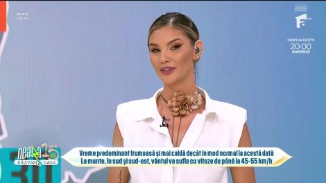Super Neatza, 26 septembrie 2023. Prognoza meteo cu Ramona Olaru: Cer senin și vreme frumoasă