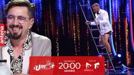 iUmor sezonul 15, 30 septembrie 2023. Michael Alves, moment special realizat cu ajutorul unei scări!