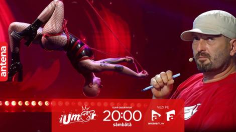 iUmor sezonul 15, 30 septembrie 2023. Juanita, moment de acrobație neobișnuit cu ajutorul unei sfori