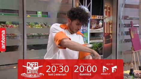 Chefi la cuțite | Sezonul 12, 2 octombrie 2023. Camerele de filmat l-au surprins pe Habibi la podea. Ce discuție aprinsă a avut cu Valentin Timofte