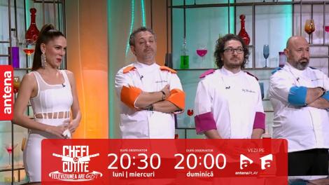 Chefi la cuțite | Sezonul 12, 4 octombrie 2023. Chefii au avut parte de o surpriză de proporții la jurizare. Ce concurent a luat cel mai mare punctaj