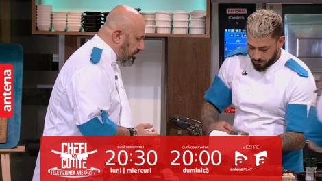 Chefi la cuțite | Sezonul 12, 4 octombrie 2023. Cătălin Scărlătescu, enervat peste măsură de Cosmin Berki: „E zona crepusculară!”