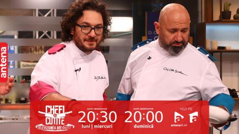Chefi la cuțite | Sezonul 12, 11 octombrie 2023.  Ceartă dură între chef Dumitrescu și chef Scărlătescu. Cine a părăsit platoul!