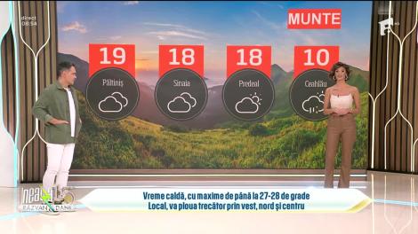 Super Neatza, 13 octombrie 2023. Prognoza meteo cu Ramona Olaru: Vreme caldă cu ploi locale, trecătoare!