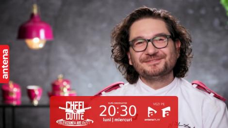 Chefi la cuțite | Sezonul 12, 17 octombrie 2023. Florin Dumitrescu s-a închinat după ce a gustat din desertul unei concurente. Ce a găsit în farfurie