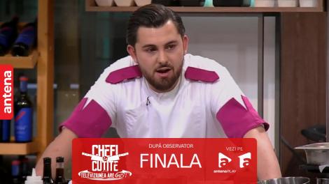 Finala Chefi la cuțite | Sezonul 12, 18 octombrie 2023. Ce a făcut Valentin Timofte când a văzut agitația de la bancul de lucru al lui Janni Alexandridis