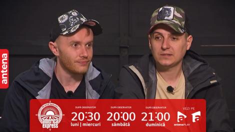 America Express, 21 octombrie 2023. Ionuț Rusu și George Tănase, momente de panică în timpul probei: N-am văzut vreun om lucid acolo!