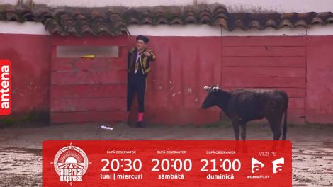 America Express, 25 octombrie 2023. Aris Eram, urmărit de un taur furios: Îmi imaginam cum mă ia pe sus!