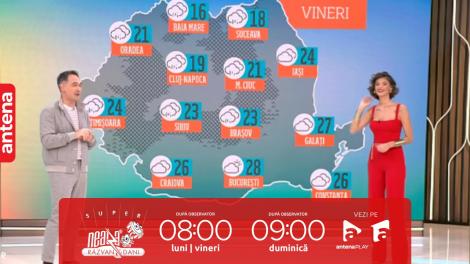 Super Neatza, 27 octombrie 2023. Prognoza meteo cu Ramona Olaru: Weekendul aduce soare și temperaturi plăcute