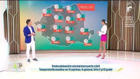 Super Neatza, 22 noiembrie 2023. Prognoza meteo cu Ramona Olaru: Plouă în cea mai mare parte a țării